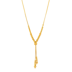 22K Gold Necklace & Earrings Set