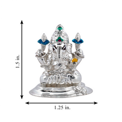 Silver Ganesha Idol