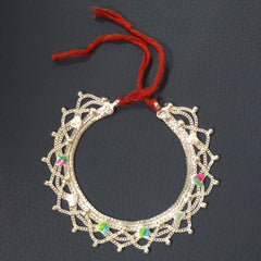 Silver Krishna Idol Waist Belt