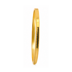 22K Gold Thin Bangle Bracelet