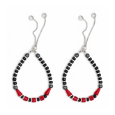 Silver Red & Black Nazariya Kids Bracelets - Set of 2