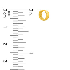 22K Gold Huggies Earrings