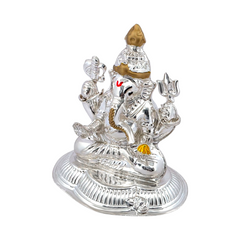 Silver Exquisite Ganesha Idol