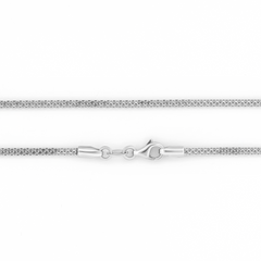 18K White Gold Fancy Chain - 18.25"