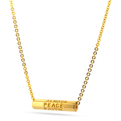 22K Gold Rotating Charm Necklace