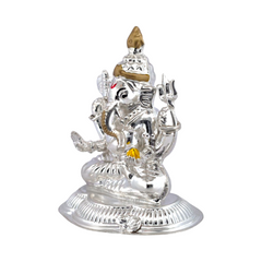 Silver Exquisite Ganesha Idol