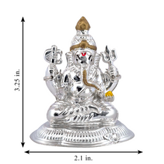 Silver Exquisite Ganesha Idol