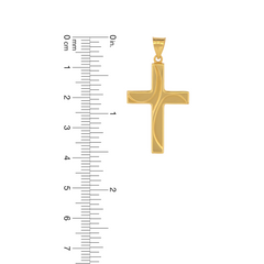 22K Gold Stylish Cross Pendant