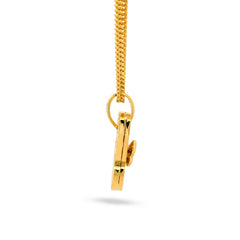 22K Gold 3D Butterfly Pendant