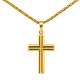 22K Gold Classic Cross Pendant