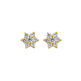 22K Gold Starburst Earrings