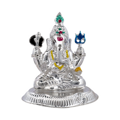 Silver Lord Ganesha Idol