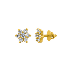 22K Gold Starburst Earrings
