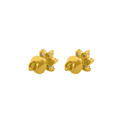 22K Gold Starburst Earrings