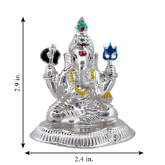 Silver Lord Ganesha Idol