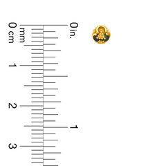 22K Gold Ethnic Charm Meenakari Stud Earrings