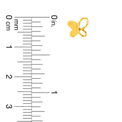 22K Gold Butterfly Stud Earrings