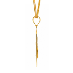 22K Gold Two-Tone Swirl OM Pendant
