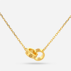 22K Gold RingLinked Necklace