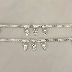 Silver Charm Anklets