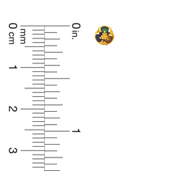 22K Gold Enchanted Meenakari Orb Stud Earrings