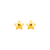 22K Gold Star Stud Earrings