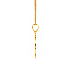 22K Gold Khanda Double Side Pendant