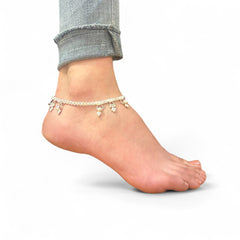 Silver Charm Anklets