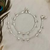 Silver Charm Anklets