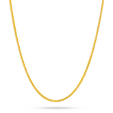 22K Gold TwoTone Spike Chain - 18"