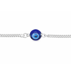 Silver Evil Eye Bracelets - Set of 2