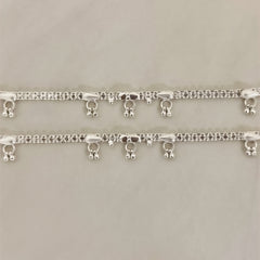 Silver Charm Anklets
