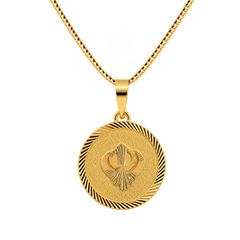 22K Gold Radiant Khanda Pendant