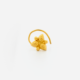 22K Gold Leaf Bloom Nose Pin