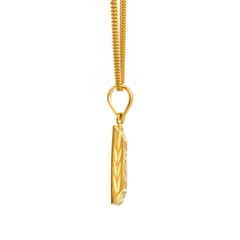 22K Gold Engraved Ek Onkar Pendant