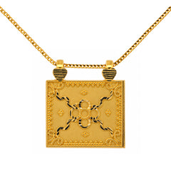 22K Gold Filigree Tabiz Pendant