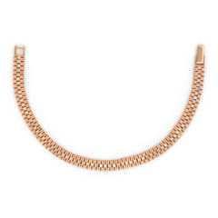 18K Rose Gold Dual-Tone Link Bracelet
