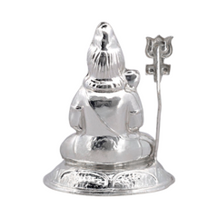 Silver Shiva Idol