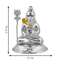 Silver Shiva Idol