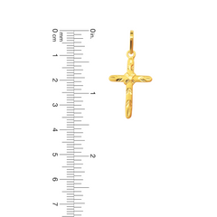 22K Gold Cross Pendant