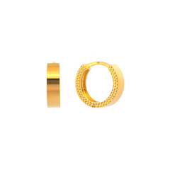22K Gold Hoop Earrings