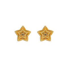 22K Gold Rainbow Star Earrings