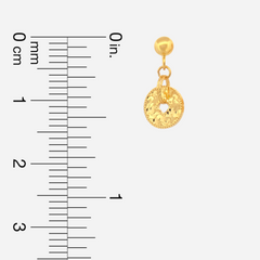 22K Gold Coin Earrings