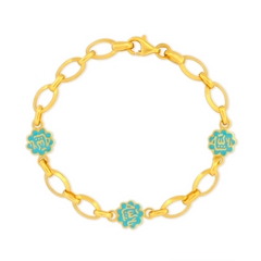 22K Gold Arabic Calligraphy Baby Bracelet