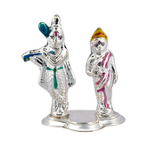 Silver Krishna Radha Idol
