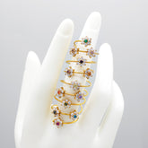 18K Gold Full Spring Ring