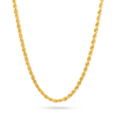 18K Gold Rope Chain - 19.50"