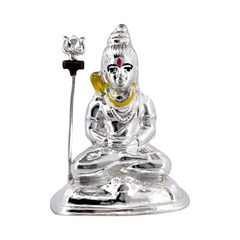 Silver Shiva Idol