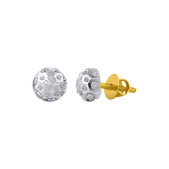 22K Gold Classic Sparkling Earrings