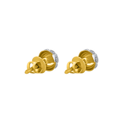 22K Gold Classic Sparkling Earrings
